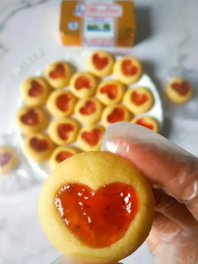 â¤ï¸ Valentine's Day crispy biscuits do not crack, no whipping, no mold step 0