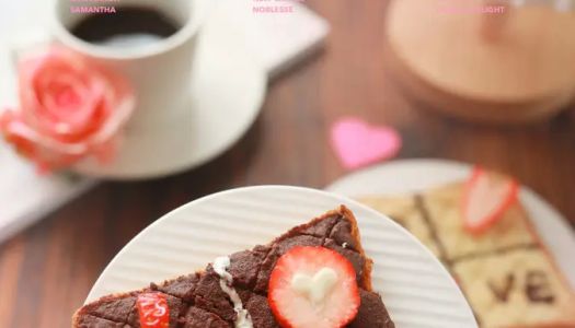 Valentine's Day pineapple soufflé toast 