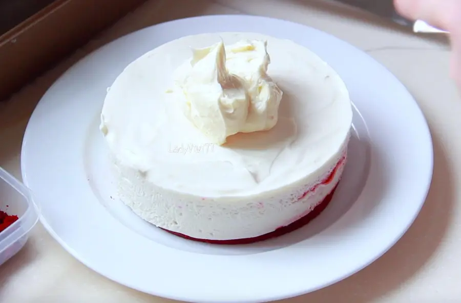 Tanabata gift - double red velvet cake | Red velvet cake step 0