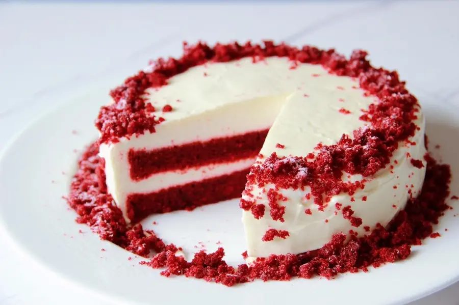 Tanabata gift - double red velvet cake | Red velvet cake step 0