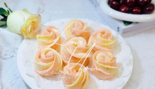 The ritual sense of Valentine's Day with two-color rose steamed buns 