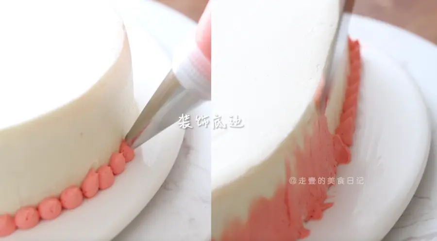 Valentine's Day heart-shaped cream cake~ What, are you celebrating the holiday today? step 0