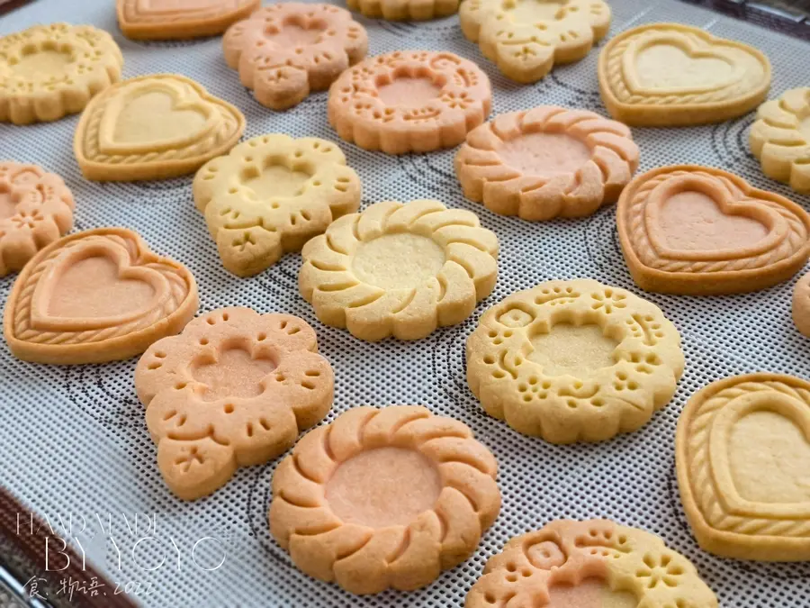 Tanabata Valentine's Day hand-made â¤ï¸ two-color cookie cookies step 0