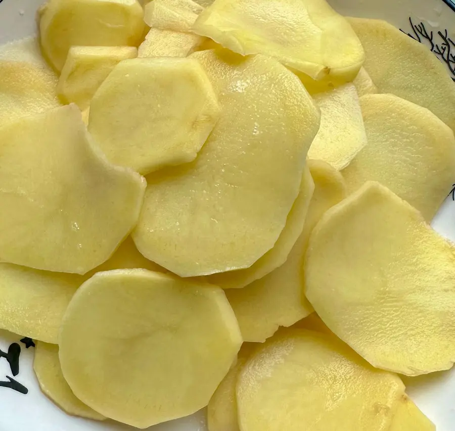 (Vegan) cumin potato chips step 0