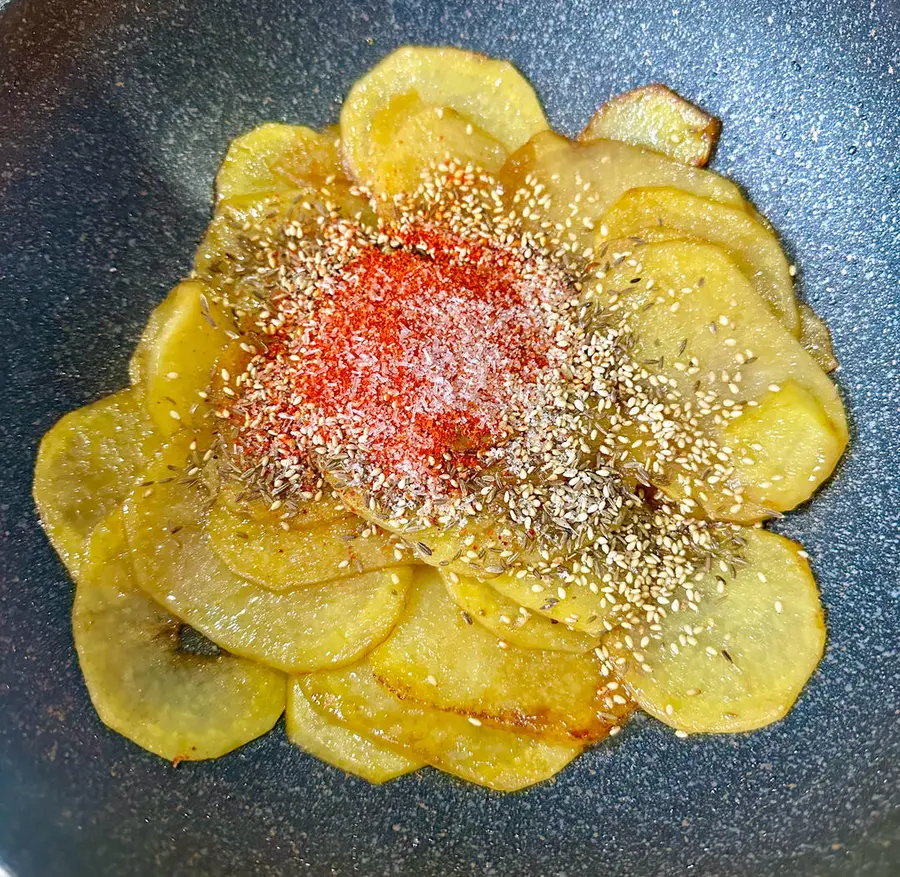 (Vegan) cumin potato chips step 0