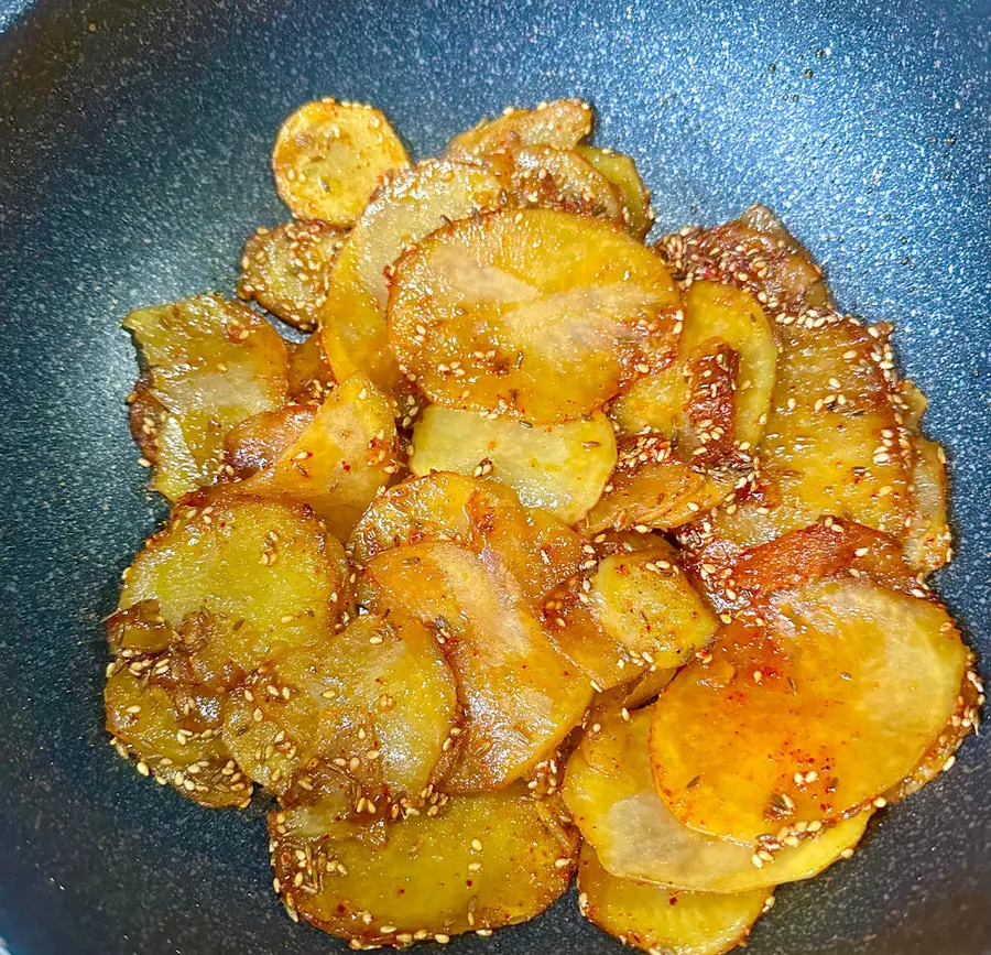 (Vegan) cumin potato chips step 0