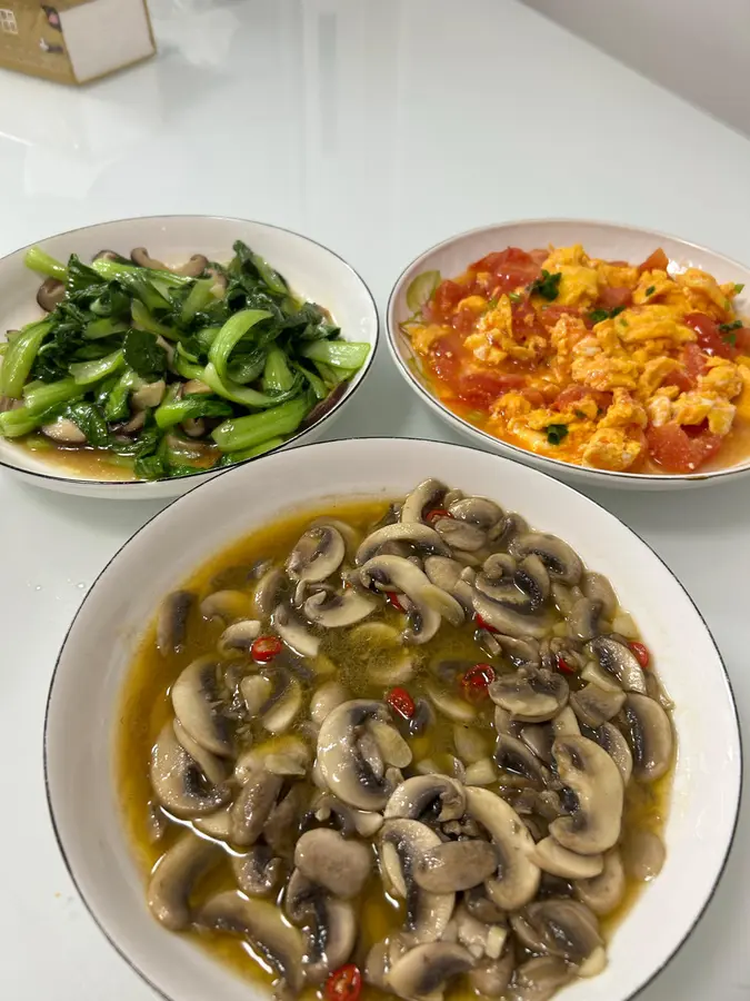 Three vegetarian dishes