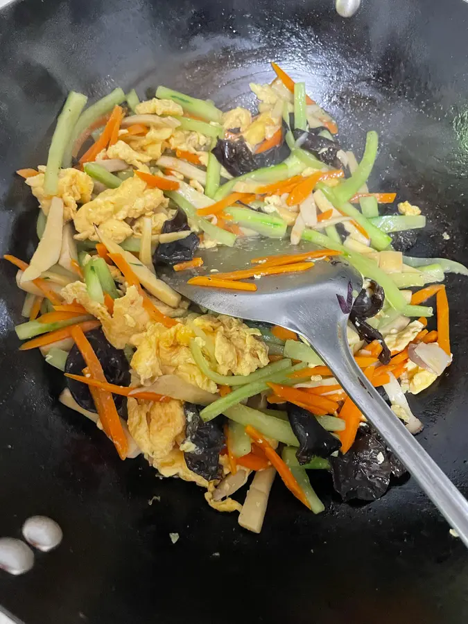 Stir-fry vegetables step 0