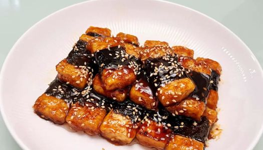 Teriyaki seaweed tofu (vegan)