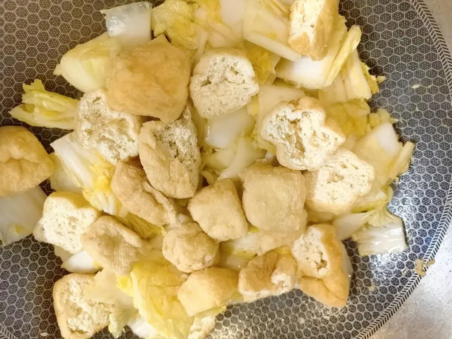 Cabbage tofu fruit step 0