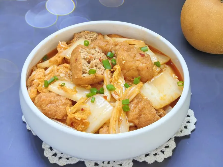 Cabbage tofu fruit