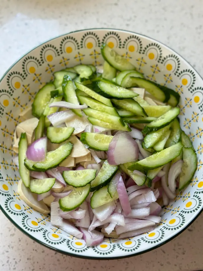 Cold vegetarian chicken step 0