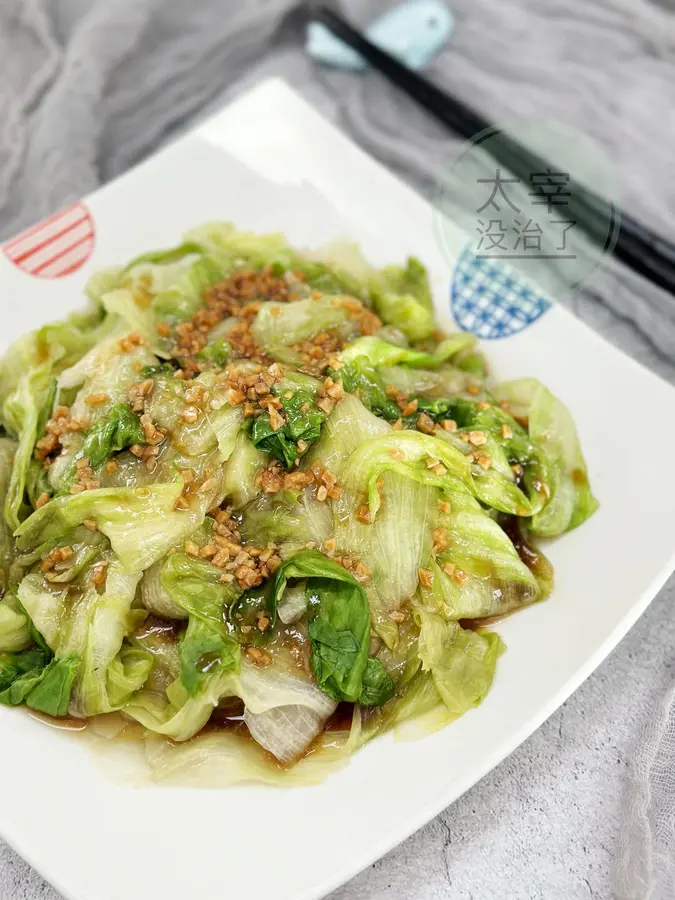  Oyster sauce lettuce