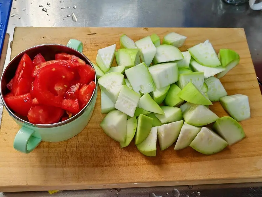 Summer vegetarian ~ night flowering stewed tomatoes step 0