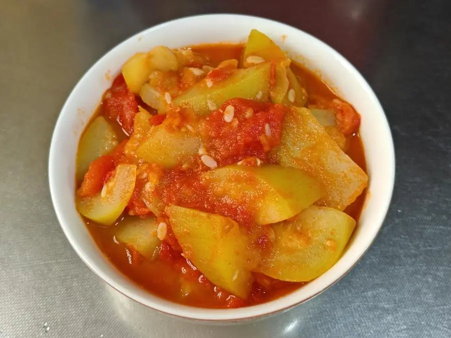 Summer vegetarian ~ night flowering stewed tomatoes step 0