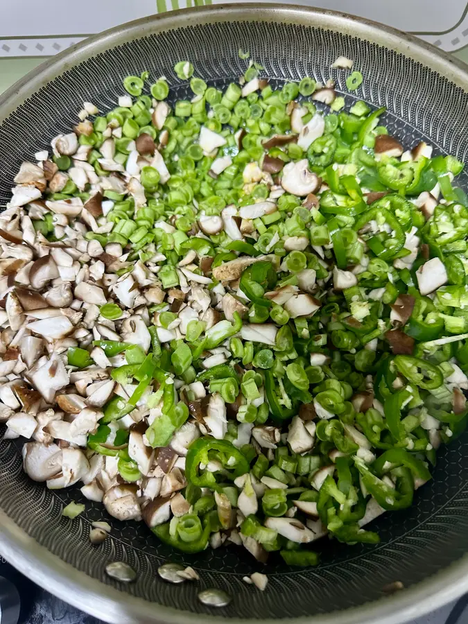 (Vegan) beans and shiitake mushrooms  step 0