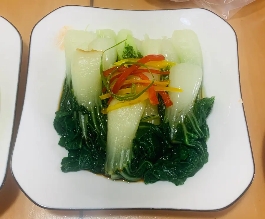 10 minutes of low-fat vegetarian vegetables and boiled greens 