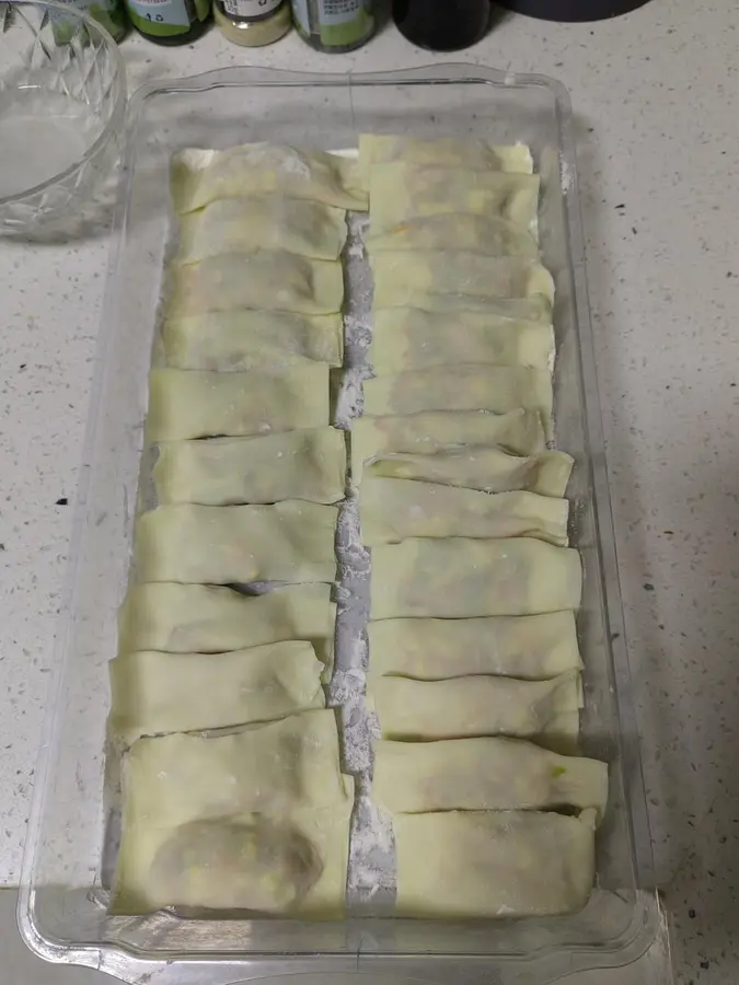 Vegetarian rolls step 0