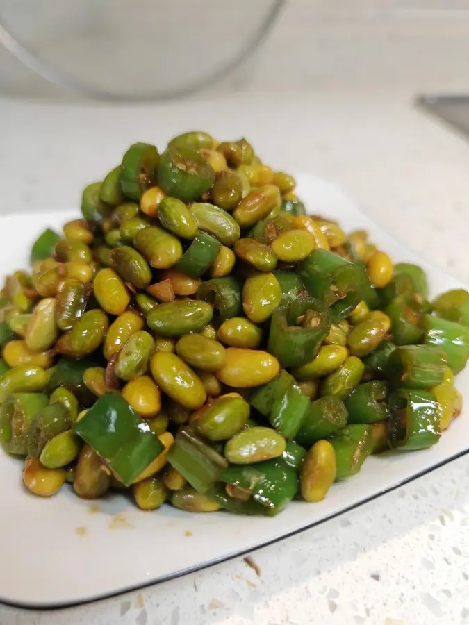 Pepper edamame grains step 0