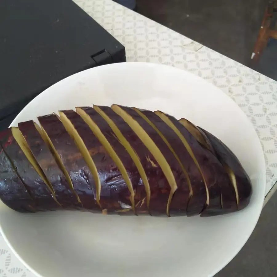 Stuffed eggplant dragon with cabbage (toothless old people can also eat) [oil-free vegetarian] step 0