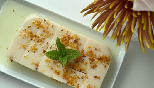 Vegan version of almond tofu