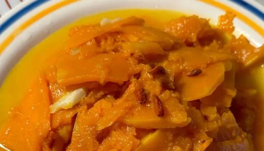 Stir-fried pumpkin with zero cooking skills