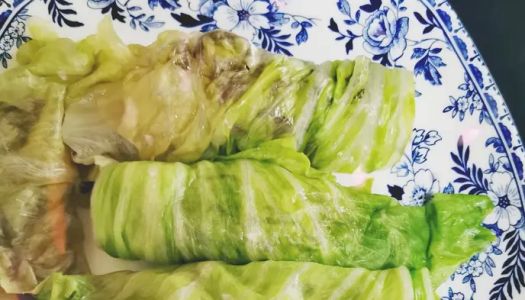 Reduced-fat vegetable rolls