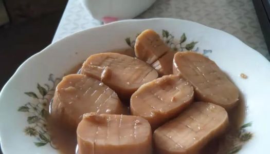 Vegetarian scallops (king oyster mushroom version)【Oil-free vegetarian】