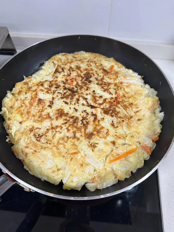 Yam vegetable okonomiyaki step 0