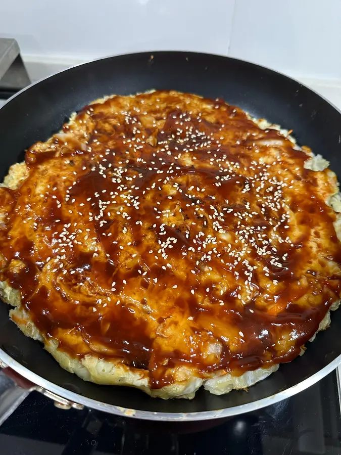 Yam vegetable okonomiyaki step 0