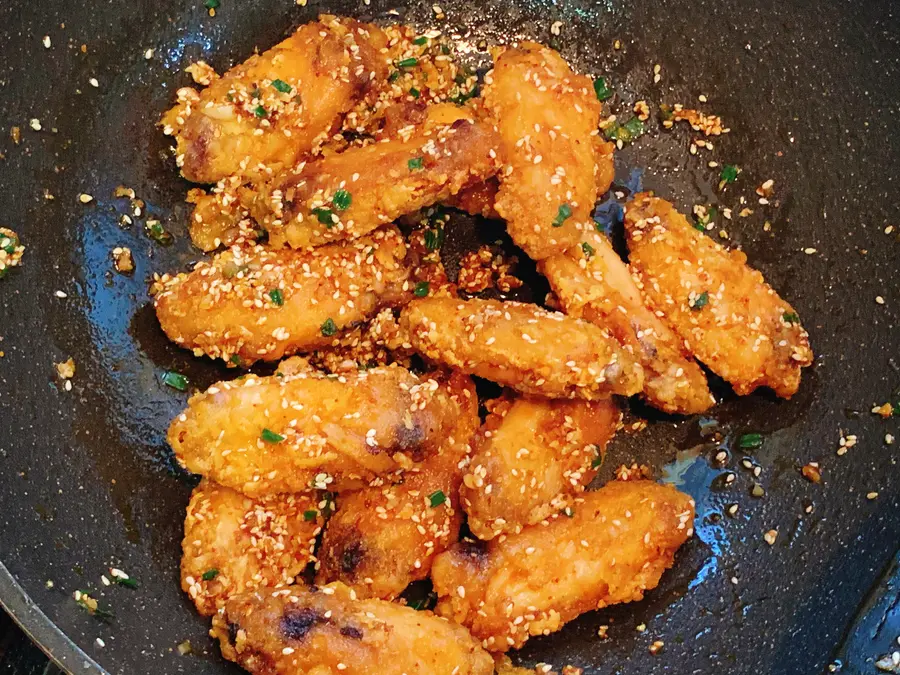 ãŠ™ï¸ Crispy on the outside and tender â—ï¸ on the inside, spicy crispy chicken wings that lick your fingers step 0