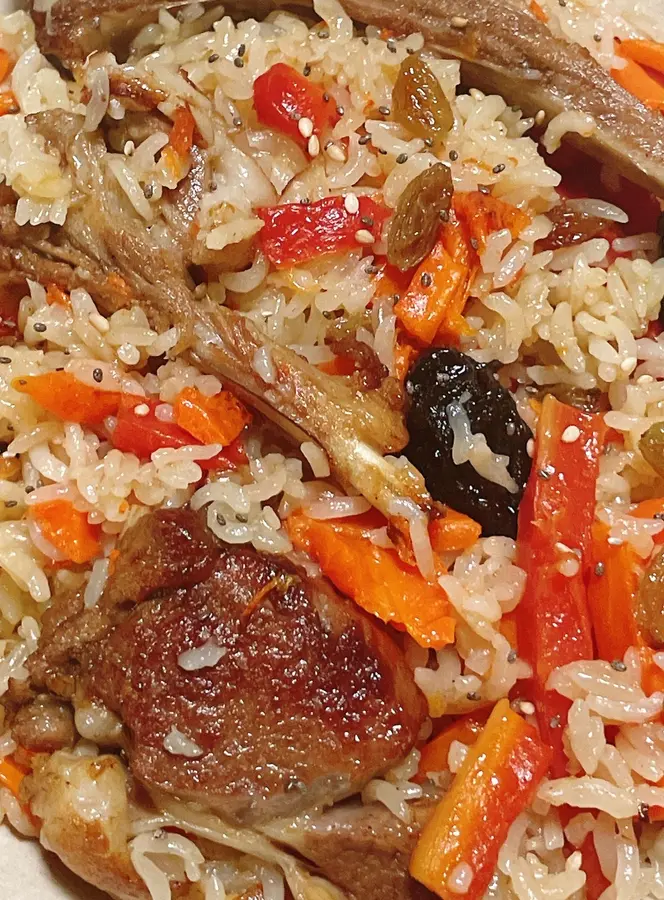 Xinjiang lamb chops pilaf step 0