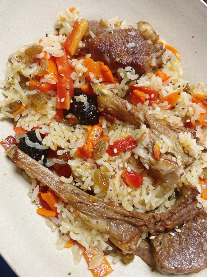 Xinjiang lamb chops pilaf step 0