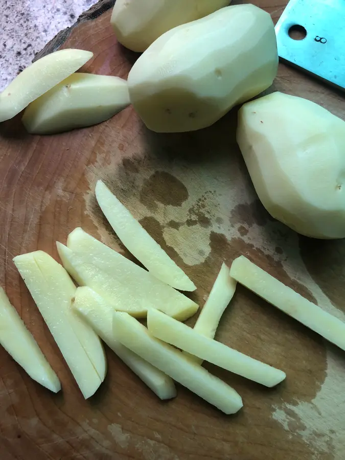 Air fryer fries (not frozen, not boiled, not overnight, the easiest in the whole network) step 0