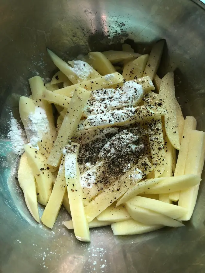 Air fryer fries (not frozen, not boiled, not overnight, the easiest in the whole network) step 0