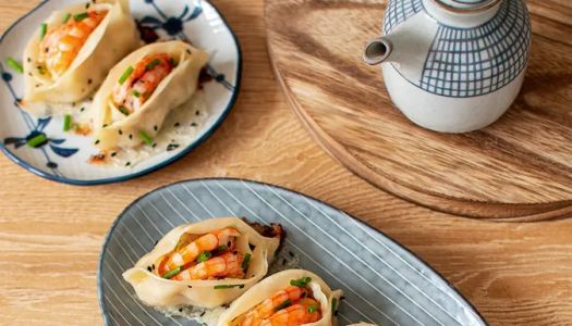 Shrimp open smile fried dumplings |Burnt and crispy! Tender and juicy