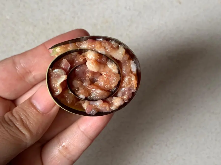 Oil-free air fryer eggplant meat rolls step 0