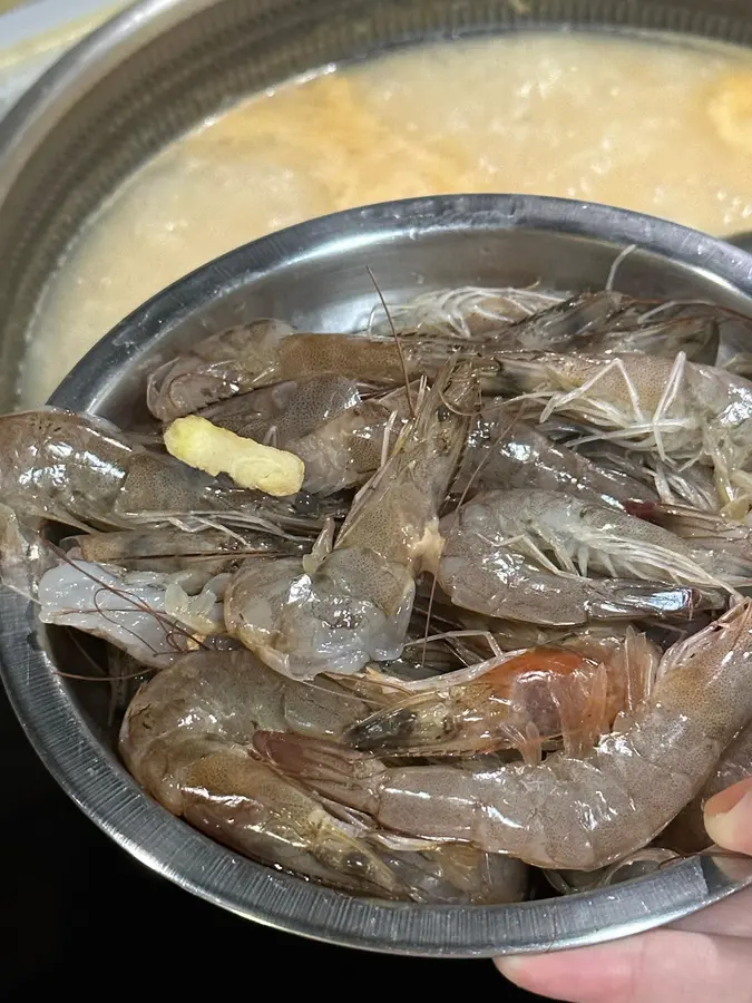 A must-have shrimp porridge for supper step 0