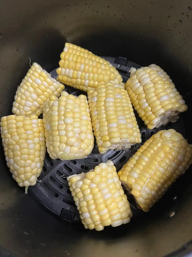 Super simple air fryer roast corn for supper step 0