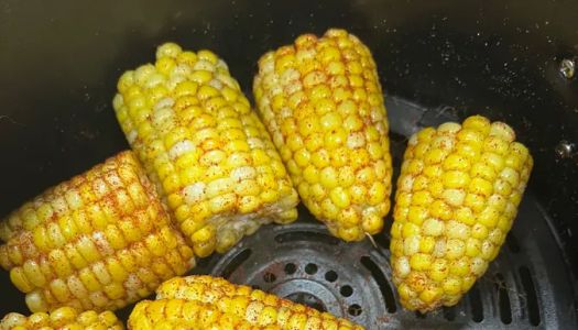 Super simple air fryer roast corn for supper