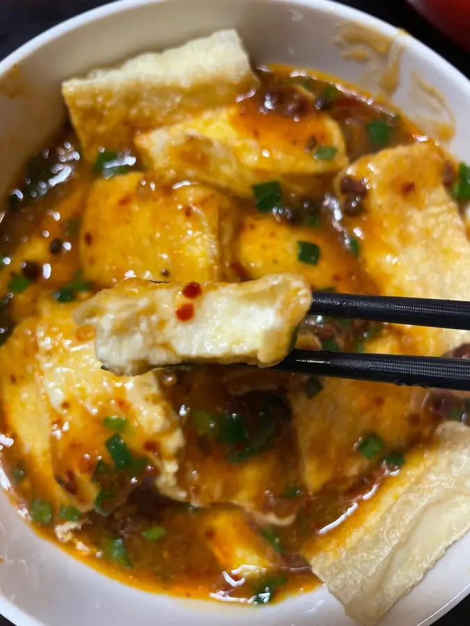 Junior high school students' supper - simple version of fried tofu (fried skewers)