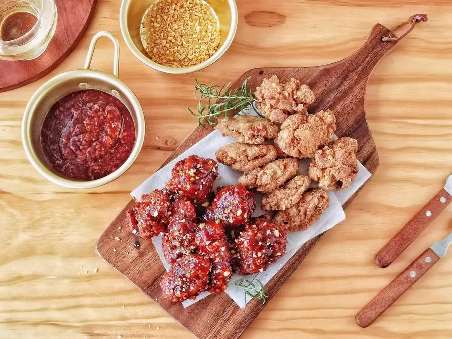 Korean fried chicken|Sweet, spicy and crispy are so delicious step 0