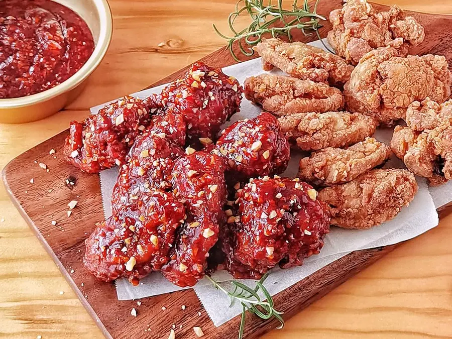 Korean fried chicken|Sweet, spicy and crispy are so delicious step 0