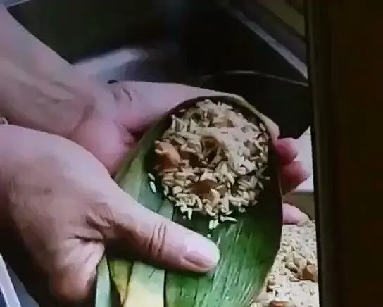 Zongzi wrapping method step 0