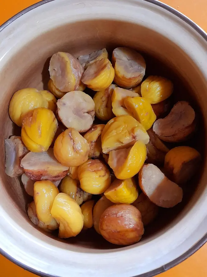 ã€Chestnut rice dumplings with salted meatã€‘ step 0