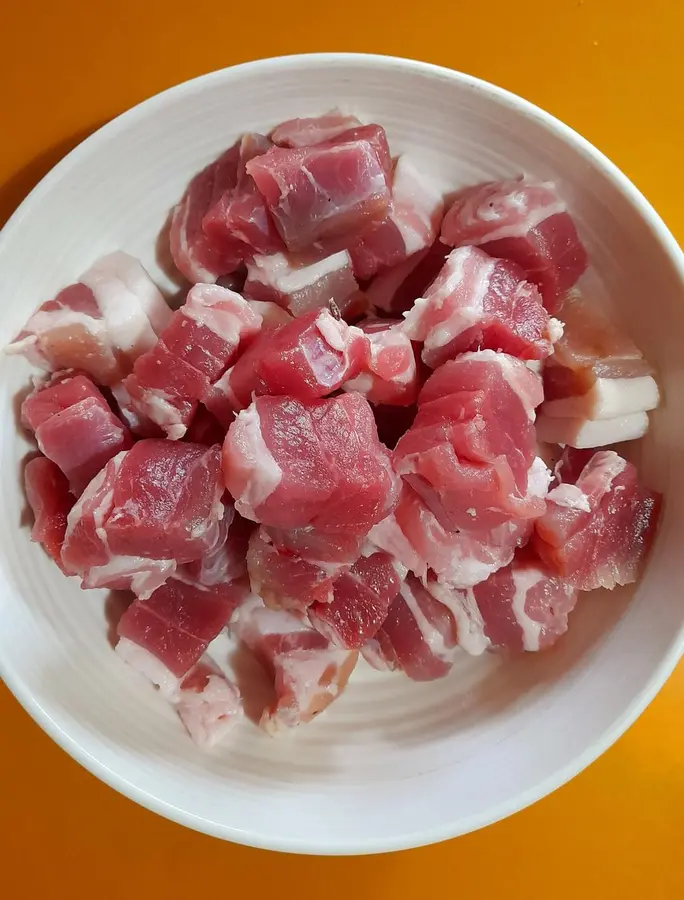 ã€Chestnut rice dumplings with salted meatã€‘ step 0