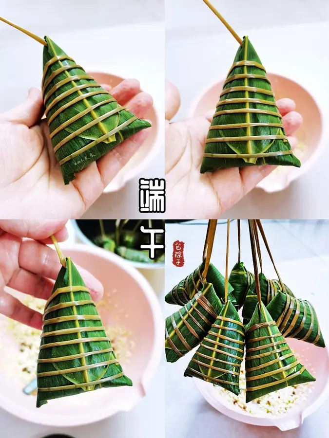 【Straw rope wrapping zongzi slow motion detailed tutorial】