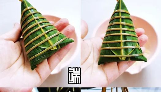 【Straw rope wrapping zongzi slow motion detailed tutorial】