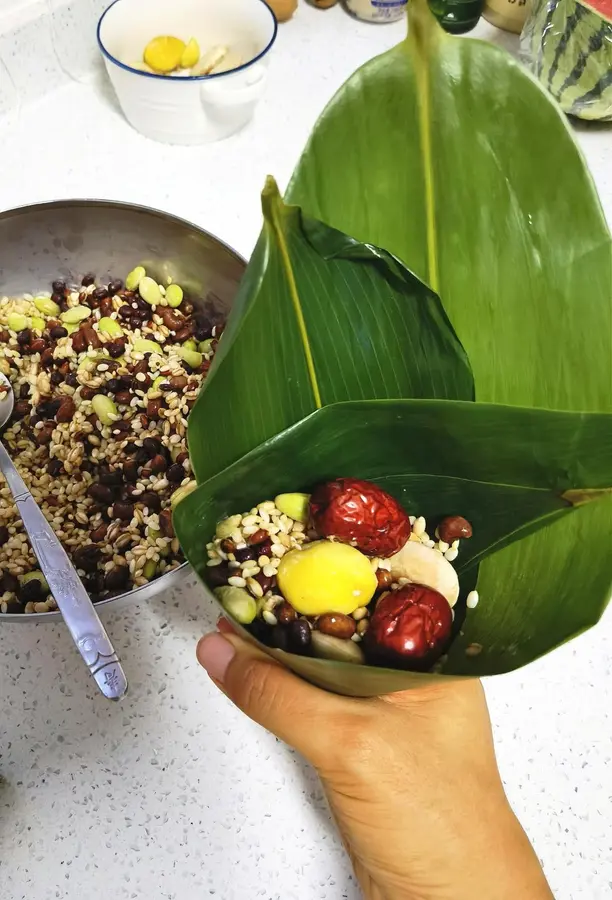 Reduced-fat rice dumplings step 0