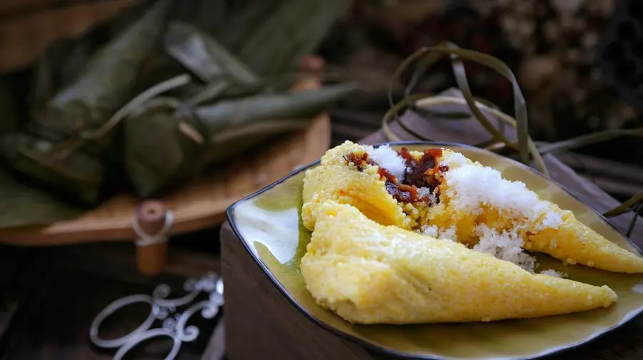 Rhubarb rice dumplings (cone rice dumplings video) step 0